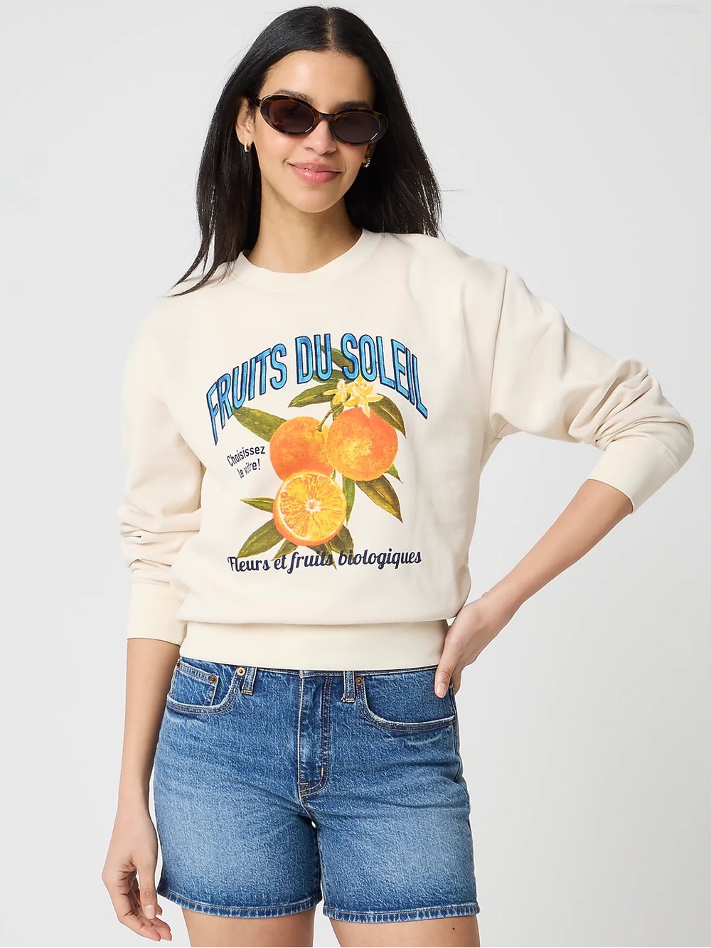 J. Crew Fruits Graphic Sweatshirt